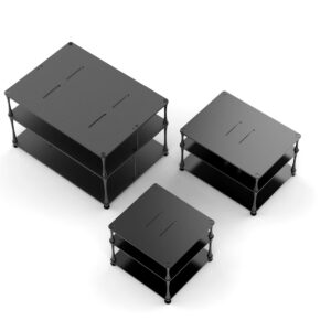 HS300 / HS400 / HS550 黑色台式功放设备桌面定制支架