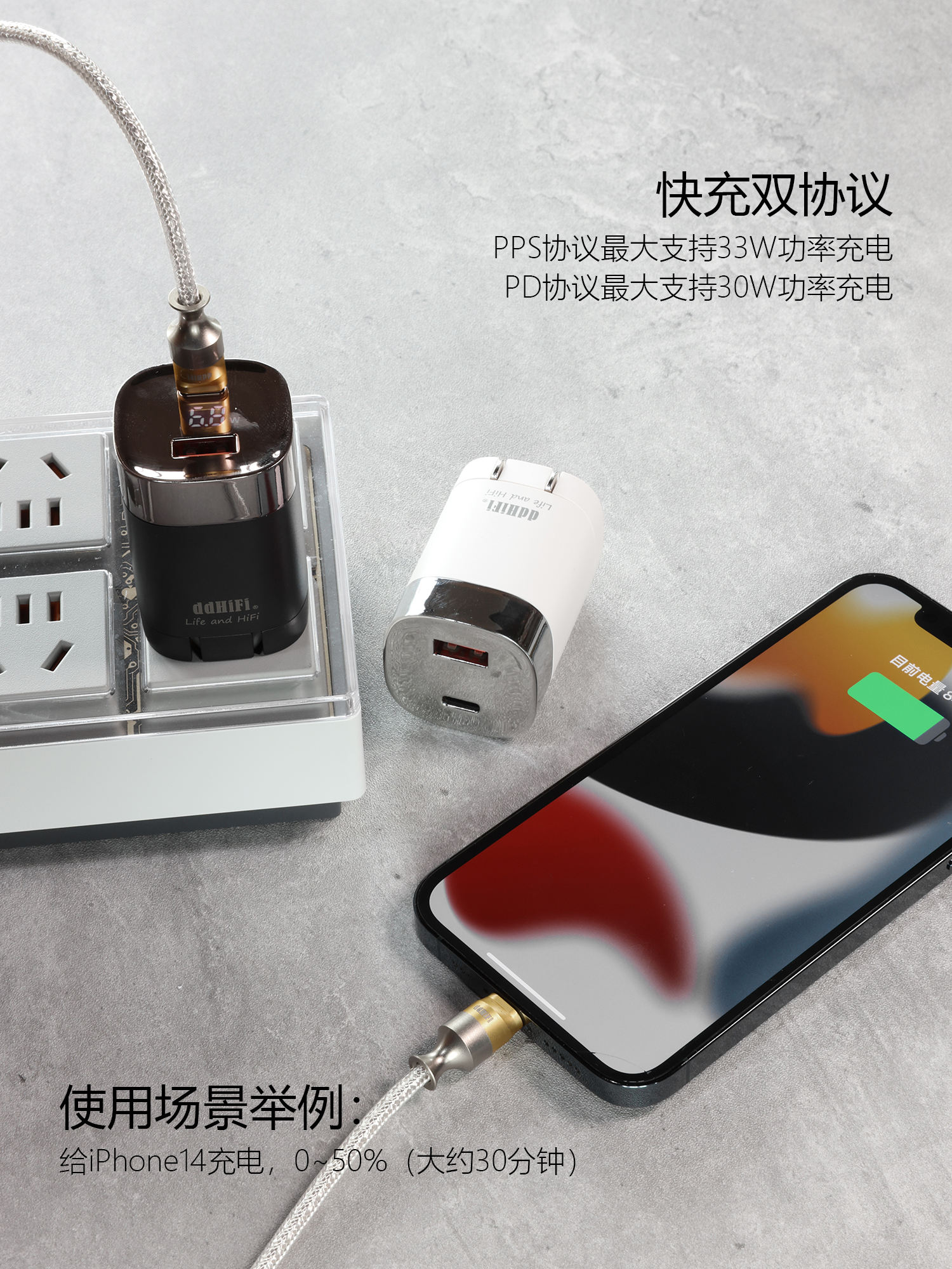 JT-P18 快充33W旅行充电头