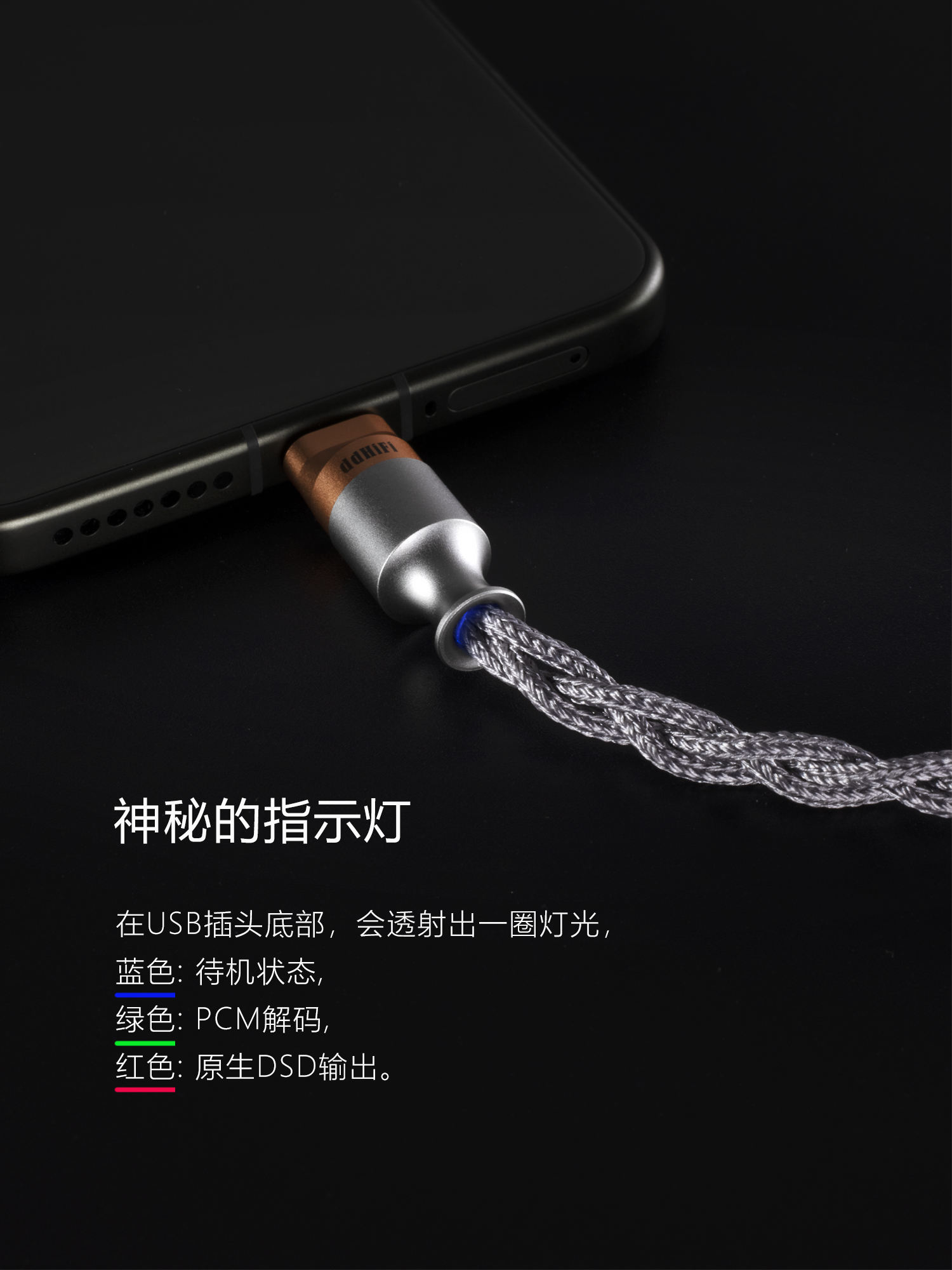 M198C USB-C接口解码耳机线